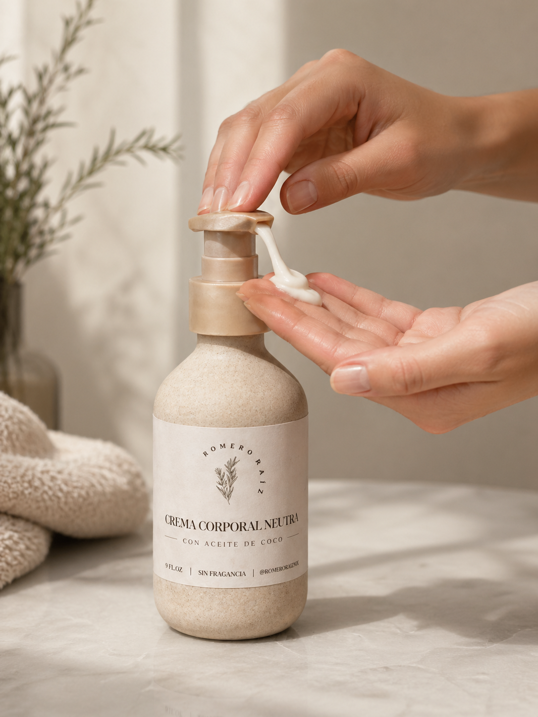Crema hidratante Neutra con Aceite de Coco 300ml.
