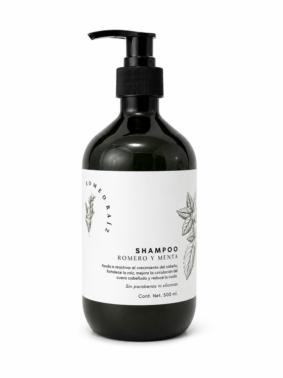 Shampoo de Romero-Menta 500ml.